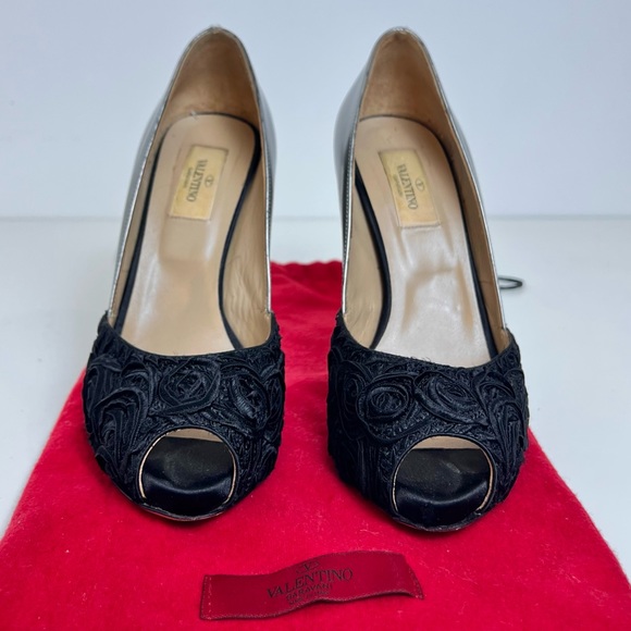 Valentino rose metallic platform stilettos - Picture 4 of 6